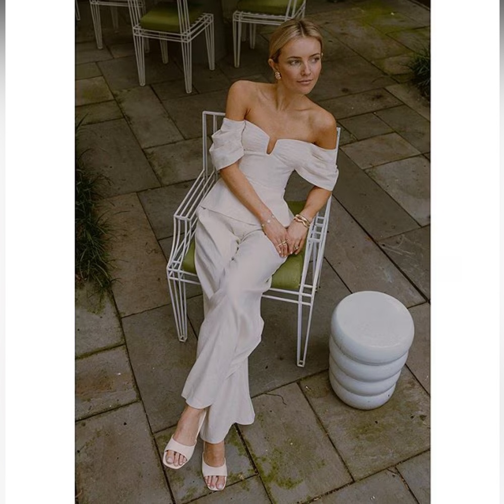NWT Antonio Melani x Style by Simkins Coordinating Lynn Linen Blend Top - Picture 6 of 16